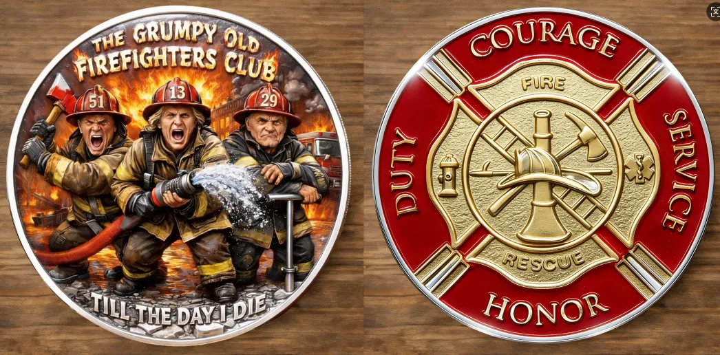 The Grumpy Old Firefighters Club Capš Free Honor Coin With Every Cap Purchase