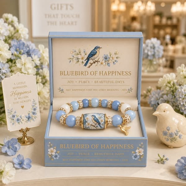 🙏 2026 Limited Edition Bluebird Blessings Bracelet with Exquisite Gift Box