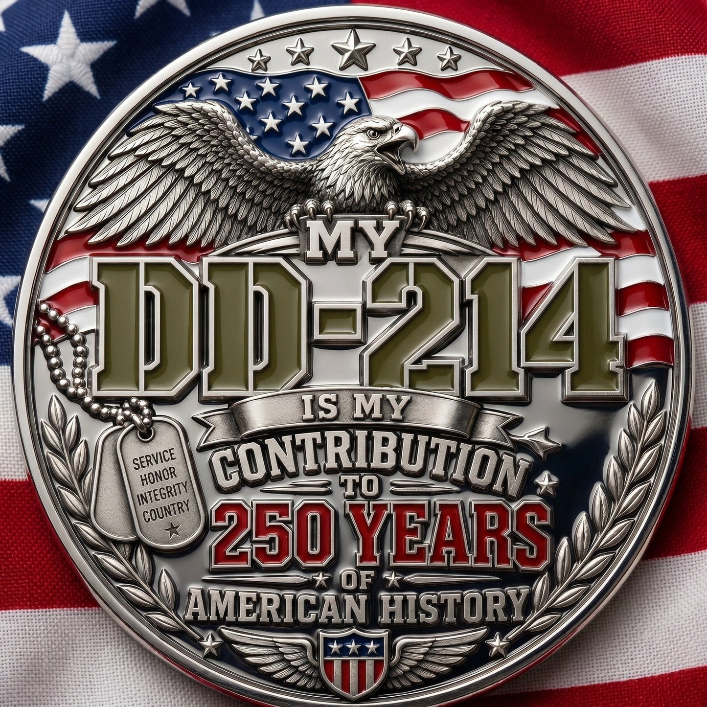 🔥 Father’s Day Sale - DD-214 Veteran Pride Coin