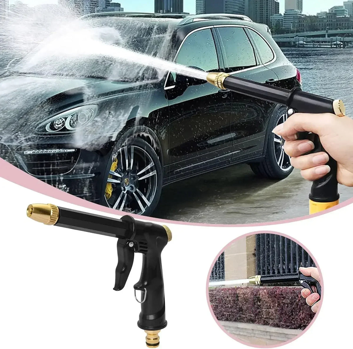 High Pressure Power Water Gun Jet Garden Washer Sprayer Watering Spray Garden Sprinkler for Cleaning Tool