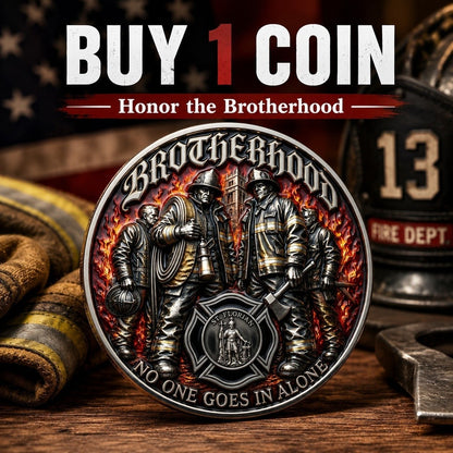 🔥 Father’s Day Sale - Brotherhood Firefighter Challenge Coin