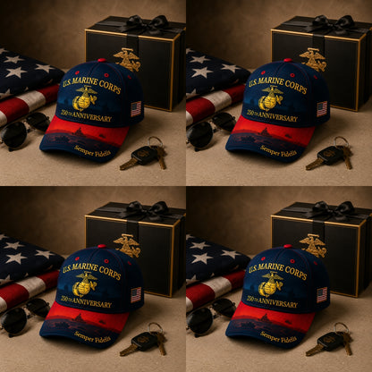 🔥 Father’s Day Sale -❤️ U.S. Marine Corps 250th Anniversary 3D Embroidered Cap 🇺🇸