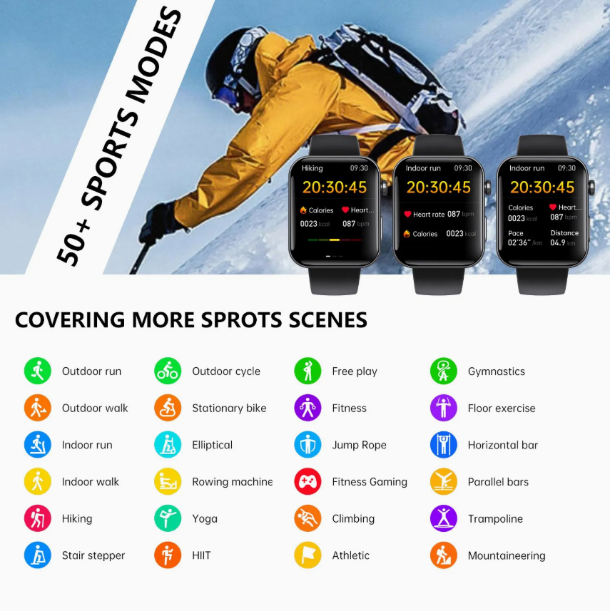 Hot F300 Bracelet ECG PPG Hrv Blood Oxygen Body Temperature Heart Monitor Smart Watch