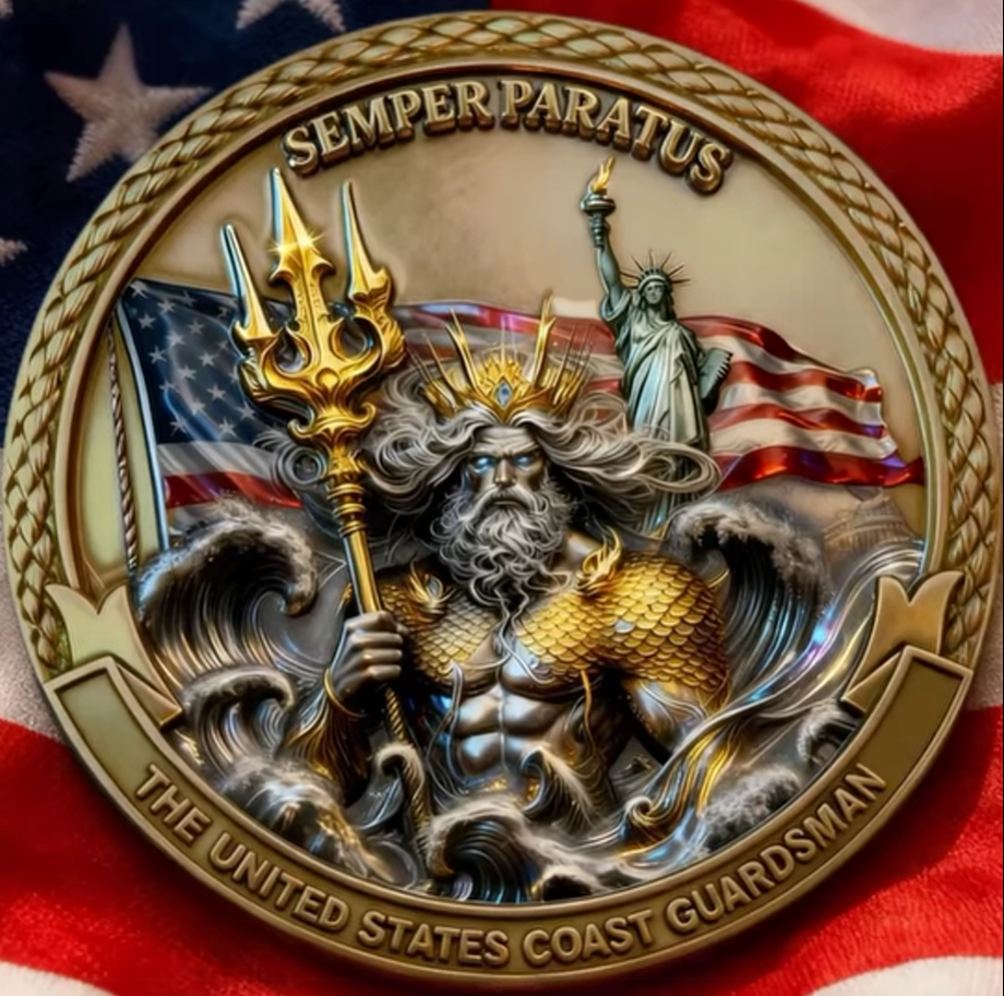 Semper Paratus Coast Guardsman Cap🎁 Free Double-Sided Honor Coin With Every Cap Purchase
