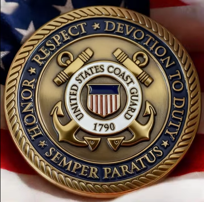 Semper Paratus Coast Guardsman Cap🎁 Free Double-Sided Honor Coin With Every Cap Purchase