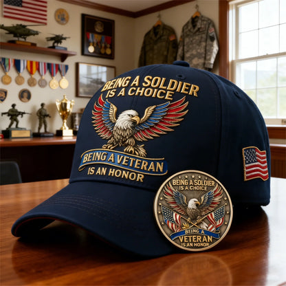 🦅 “Being a Soldier, Being a Veteran” Commemorative Cap-🔥Buy 2 Get Free Shipping🚛