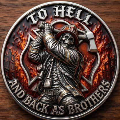 🔥 Father’s Day Sale - Brotherhood Firefighter Challenge Coin