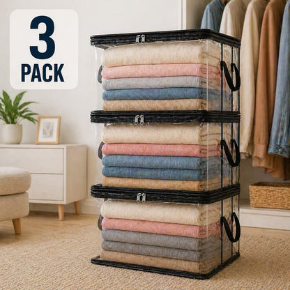 🎁 Mother's Day Sale 49% OFF📦Large Heavy-Duty Thick Plastic Clear Storage Bag for Clothes, Moving & Storage