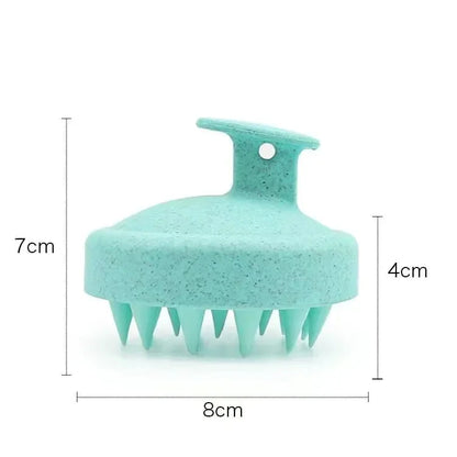 1pc Silicone Shampoo Brush Body Massage Brush Bath Shower Brush Salon Hairdressing Tool Scalp Massage Comb Hair Washing Comb