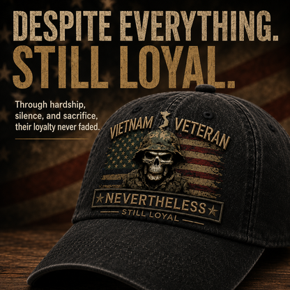 🇺🇸🎖️ Vietnam Veteran Tribute Cap — Forgotten by Many. Loyal Forever.