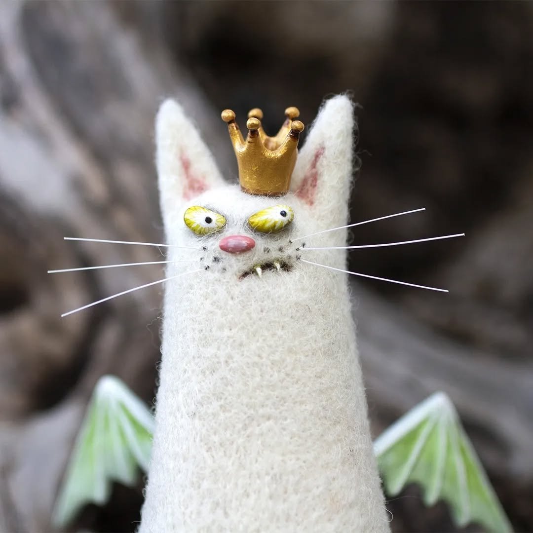 🔥Hot Sale 49% OFF🌟🐭👀Handmade Wool Felt Big-Eyed Panicked Weirdo — Quirky Plush Pal🧶