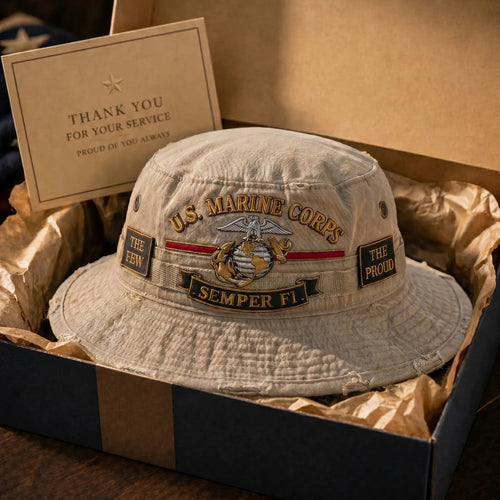 ❤️Veteran‘s Day Best Gift🌹 - U.S. Marine Corps “Semper Fi” Boonie Hat🎁Buy 2 Free Shipping