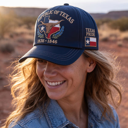 Republic of Texas Commemorative Embroidered Hat – Show Your Texas Pride