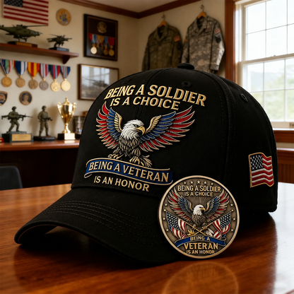 🦅 “Being a Soldier, Being a Veteran” Commemorative Cap-🔥Buy 2 Get Free Shipping🚛
