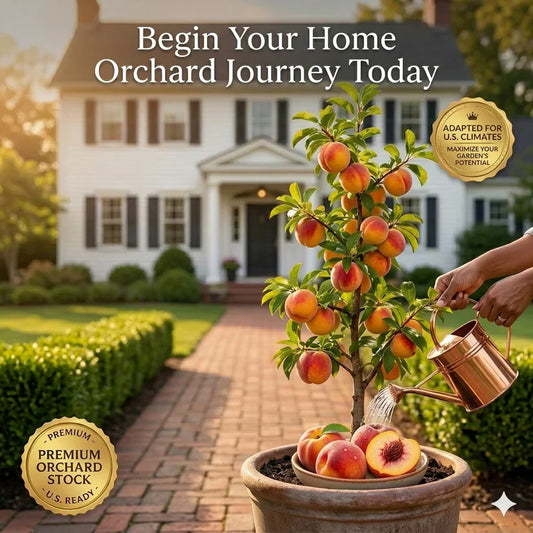 🍑 Peach Plant Kit | Sweet & Juicy Fruit for Your Home Orchard🏡