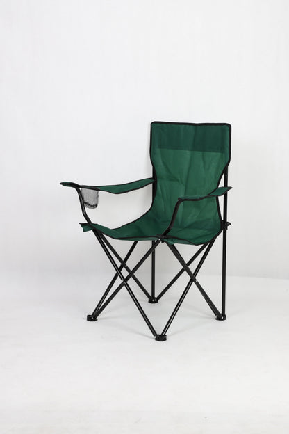 Portable Folding Camping Chair Cup Holder Outdoor Beach Chairs for Fishing Picnic BBQ Hiking Lawn Garden Patio
