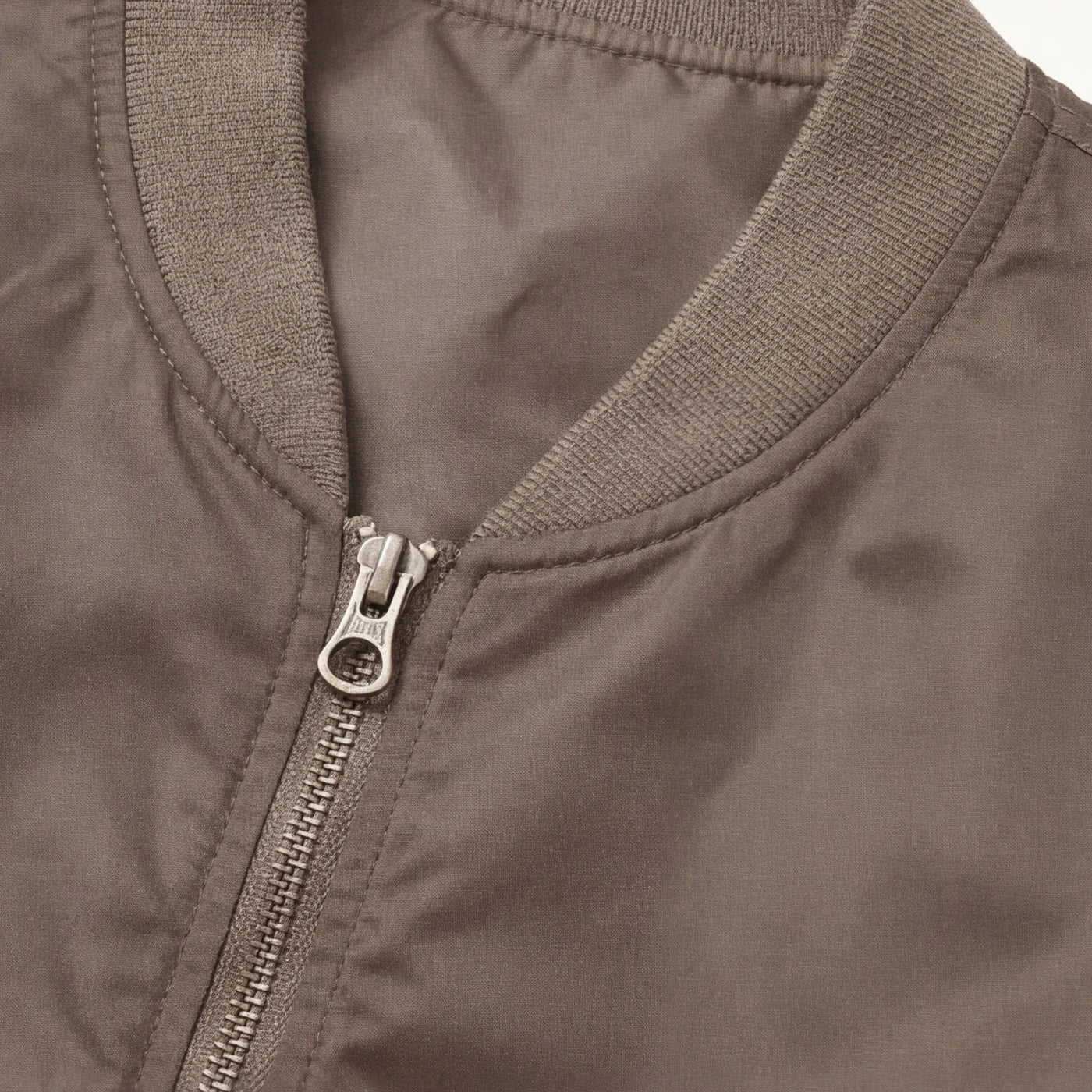 Men's Streetwear Jacket Solid Color Two Front Pockets Bomber Jacket Zipper Blank  Streetwear Outerwear