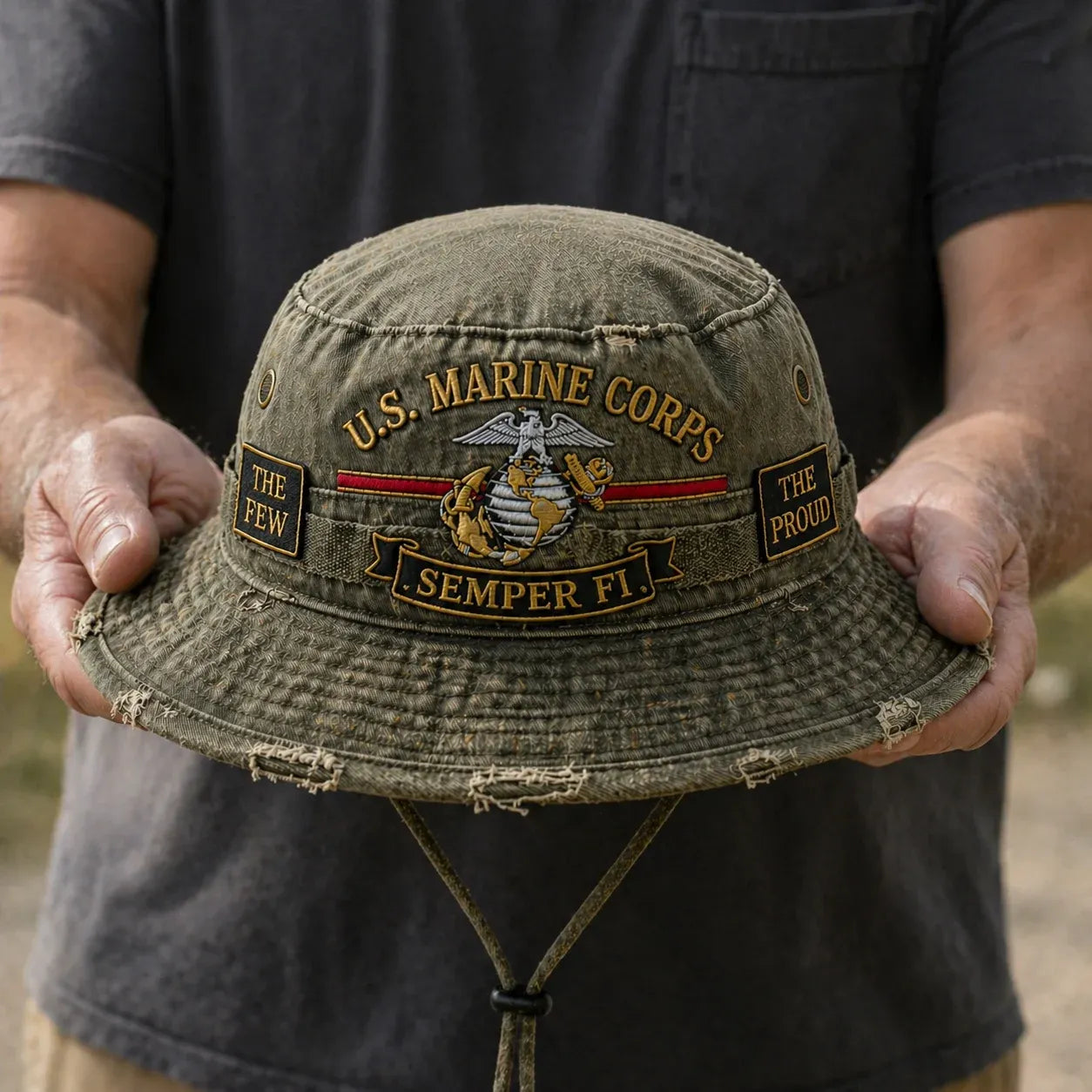 ❤️Veteran‘s Day Best Gift🌹 - U.S. Marine Corps “Semper Fi” Boonie Hat🎁Buy 2 Free Shipping