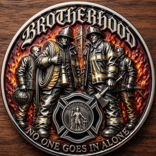 🔥 Father’s Day Sale - Brotherhood Firefighter Challenge Coin