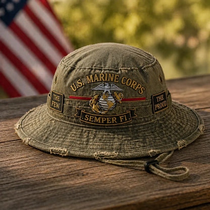❤️Veteran‘s Day Best Gift🌹 - U.S. Marine Corps “Semper Fi” Boonie Hat🎁Buy 2 Free Shipping
