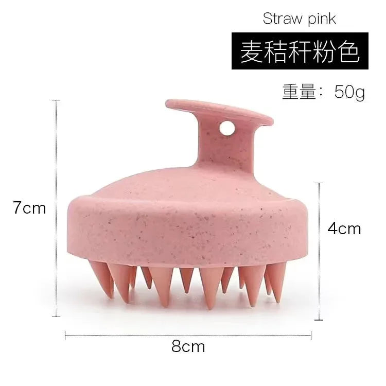 1pc Silicone Shampoo Brush Body Massage Brush Bath Shower Brush Salon Hairdressing Tool Scalp Massage Comb Hair Washing Comb