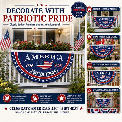 Flash Sale 60% OFF⭐Veteran Made - USA 250 YEARS COMMEMORATIVE BANNER