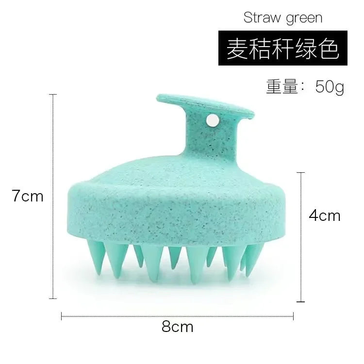 1pc Silicone Shampoo Brush Body Massage Brush Bath Shower Brush Salon Hairdressing Tool Scalp Massage Comb Hair Washing Comb