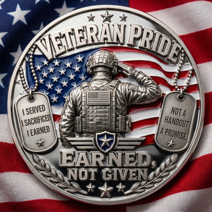 🔥 Father’s Day Sale - DD-214 Veteran Pride Coin