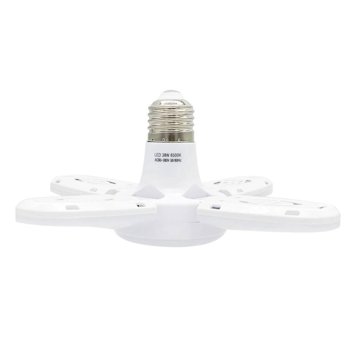 LED Dimmable Garage Ceiling Lights – 4 Adjustable Panels, Energy Saving 38W
